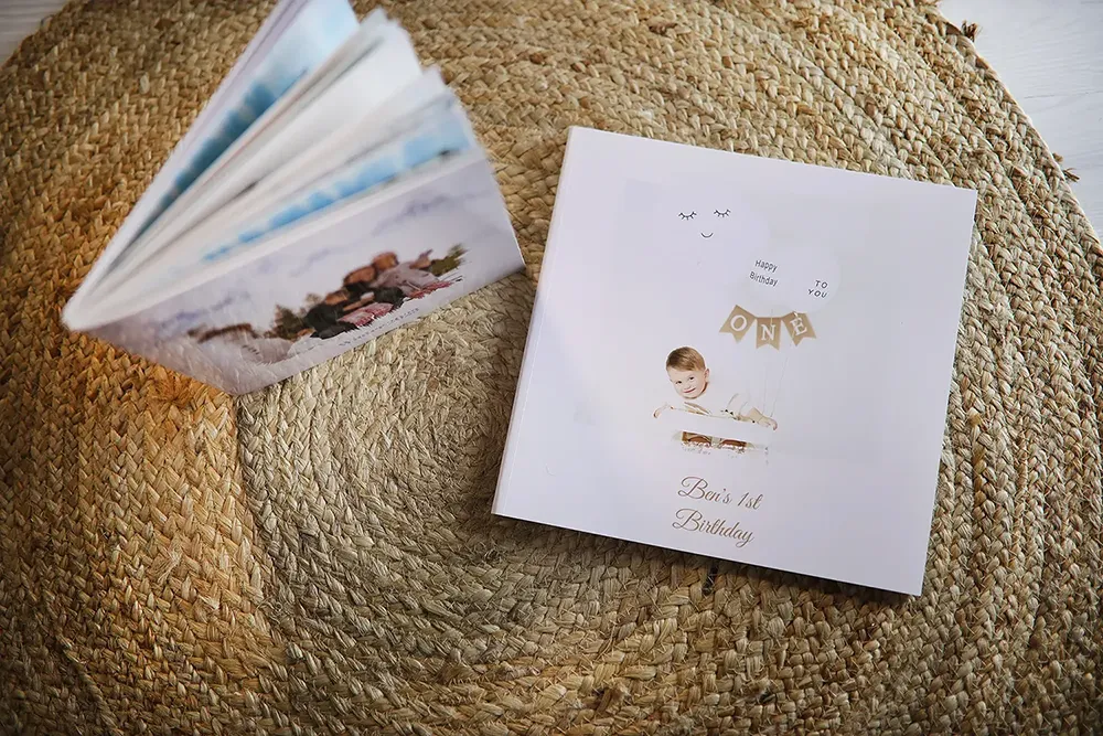 An image of our personalized softcover albums.